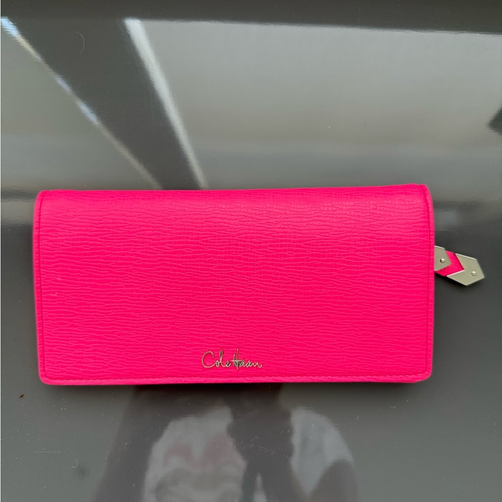 Cole Haan Pink Wallet Sleek Minimalist Design